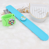 Creative papa circle Silica gel Hot Sale Trendy Snap Button Bracelet Bangles fit 20MM Snap Jewelry fun gift