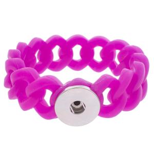 1 Button Silicone Stretch bracelet