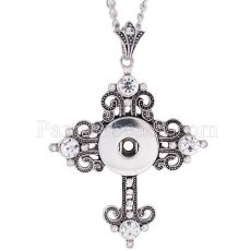 Pendant Necklace with 45CM chain fit 18mm snap chunks