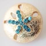 20MM Star snap  Gold Plated with rhinestone KB6225 snaps jewelry