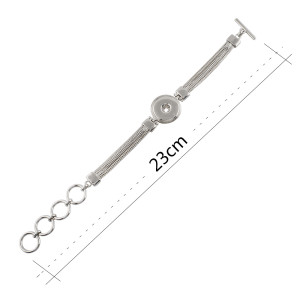 23CM buttons snaps metal armband fit snaps chunks