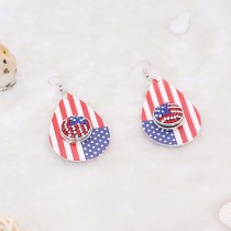Independence Day snap earring fit 20MM snaps style jewelry KC0880  earrings for women