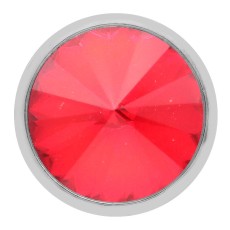 20MM design snap silver Plated with Red rhinestone KC6965 snaps jewelry