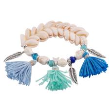 Bohemian Holiday style elastic Bracelet with shells and small components TA7004 new type bracelets fashion Jewelry