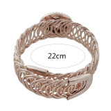 1 button snaps metal rose gold bracelet fit 20mm snaps chunks KC0793