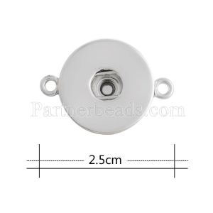 Metal 18MM bottom of snaps bracelets