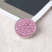 20mm snaps pink Rhinestones Chunks Poppers With High Quality Bottom