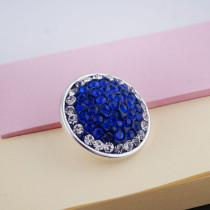 18mm blue Sugar snaps Alloy with chunks rhinestones KB2404-AW