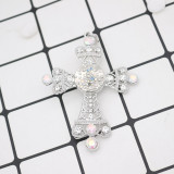Pendant of necklace without chain with rhinestone snaps style fit 18&20mm chunks jewelry