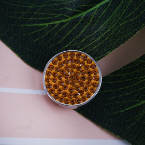 20mm snaps yellow Rhinestones Chunks Poppers With High Quality Bottom