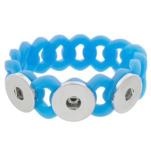 3 Buttons Silicone Stretch bracelet