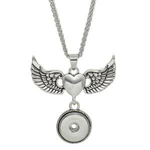 Pendant of necklace with 45CM chain fit 18mm snap chunks