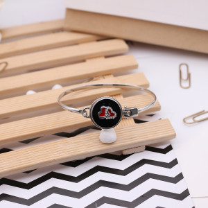 20MM love sliver Plated with rhinestone and black enamel KC6558 snaps jewelry