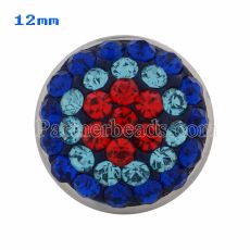 Small size snaps Style chunks with blue rhinestone KS2716-S