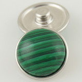 18MM snap green Semi-precious stones KB2604 interchangable snaps jewelrysnaps