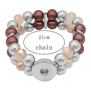 1 buttons With  Adjustable snap  bracelet fit snaps jewelry KC0850