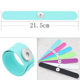 Creative papa circle Silica gel Hot Sale Trendy Snap Button Bracelet Bangles fit 20MM Snap Jewelry fun gift