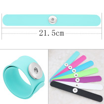 Creative papa circle Silica gel Hot Sale Trendy Snap Button Bracelet Bangles fit 20MM Snap Jewelry fun gift