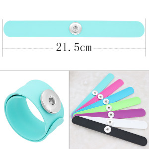 Creative papa circle Silica gel Hot Sale Trendy Snap Button Bracelet Bangles fit 20MM Snap Jewelry fun gift