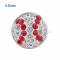Small size snaps Style chunks with white and red rhinestone