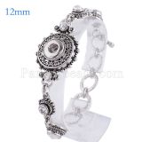 20CM 1 buttons snaps metal Bracelets with Rhinestones KS0985-S fit 12MM snaps chunks