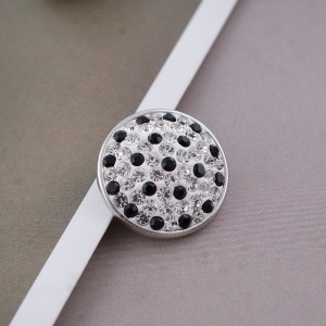 18mm White Sugar snaps Alloy with chunks rhinestones KB2405-AJ snaps jewelry
