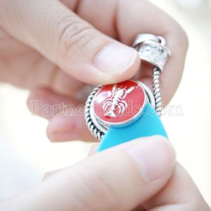 10pcs Snap Pick Button Charm Jewelry Tool MIX colors for random Similar style goods number 0.73MM