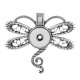 Pendant of necklace without chain fit snaps style fit 18&20mm chunks jewelry