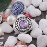 20MM snap Jun. birthstone purple KC5038 interchangable snaps jewelry