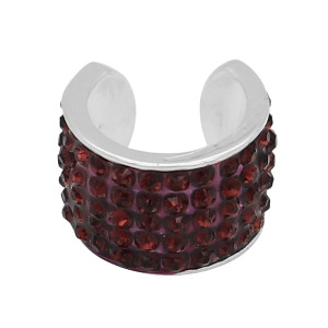 Purple rhinestone fittings for silver-plated belt of ultrasonic stethoscope