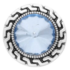 20MM snap Mar. birthstone light blue KC6576 interchangable snaps jewelry