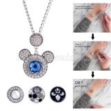 Pendant of necklace with 45CM chain fit 18mm snap chunks