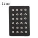 Display of 24 pieces PU leather brown type for 12MM snaps chunks