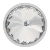 20MM design snap silver Plated with White rhinestone KC6962 snaps jewelry