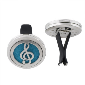 30mm alloy Note car perfume aromatherapy essential oil diffuser breathable air freshener decorative perfume clip Spacer color random hair fit 23mm pads ( xx0104-mix)