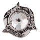 20MM design snap Silver Plated with white Rhinestone KC6454 snaps jewelry