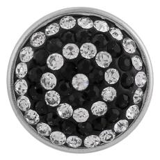 18mm snaps black sugar snaps alloy with chunks rhinestones KB2404-AA snaps jewelry