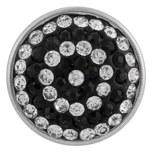 18mm snaps black sugar snaps alloy with chunks rhinestones KB2404-AA snaps jewelry