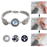 1 buttons snaps metal bracelet fit snaps chunks