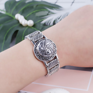 20MM Round snap Antique Silver Plated KB6177 snaps jewelry