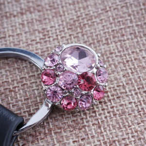 20MM Round snap Silver Plated with pink rhinestones KB7584 interchangeable snaps jewelry