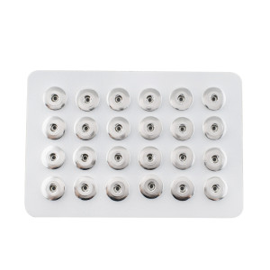 Display of 24 pieces PU leather white type for 18&20MM snaps chunks