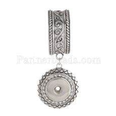 Scarf-ring with one button fit 18mm snaps chunks