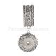 Scarf-ring with one button fit 18mm snaps chunks