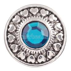 20MM snap Dec.birthstone cyan KC5044 interchangable snaps jewelry