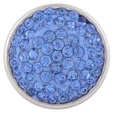 18mm Sugar snaps Alloy with light blue chunks rhinestones KB2312 snaps jewelry