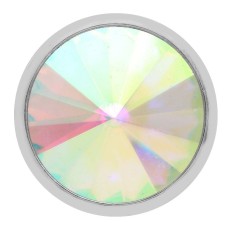 20MM design snap silver Plated with Auroral  multicolor  rhinestone KC6966 snaps jewelry