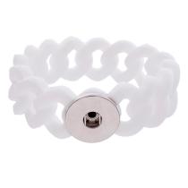1 Button Silicone Stretch bracelet