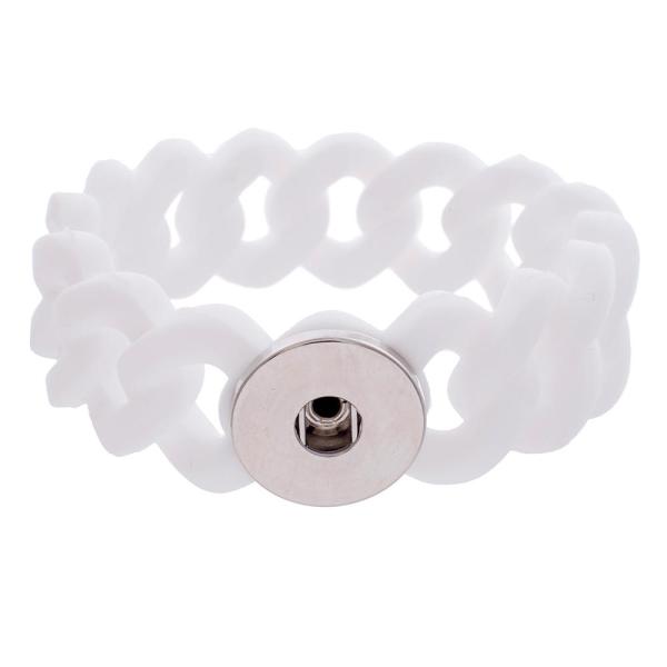 1 Button Silicone Stretch bracelet