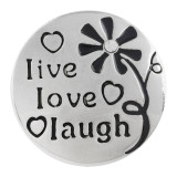 20MM love flower snap silver plated with Enamel KC5577 snaps jewelry